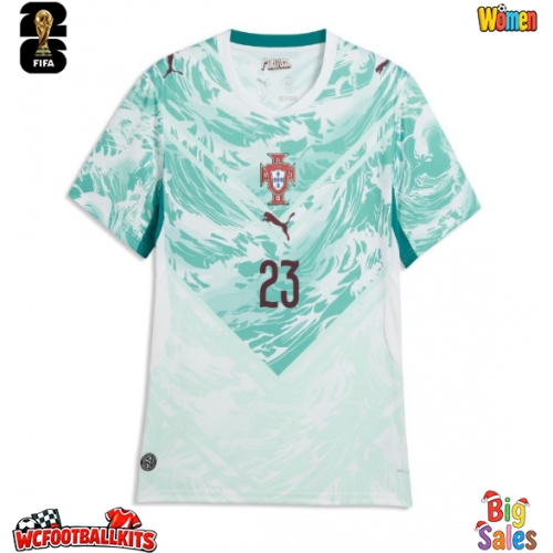 Portugal Vitinha #23 Replica Away Stadium Shirt for Women World Cup 2026 Short Sleeve